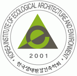 (사)한국생태환경건축학회의 기업로고