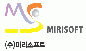 미리소프트(주)의 기업로고