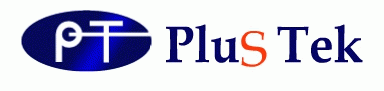 (주)플러스텍의 기업로고