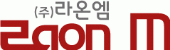 (주)라온엠의 기업로고