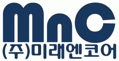 (주)미래엔코어의 기업로고