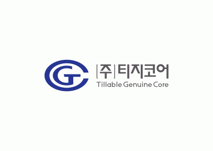 (주)티지코어의 기업로고