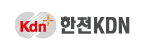 한국전력공사의 계열사 한전케이디엔(주)의 로고