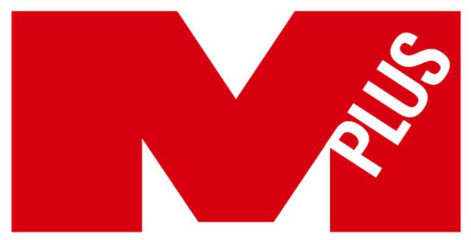 군인공제회의 계열사 엠플러스에프엔씨(주)의 로고