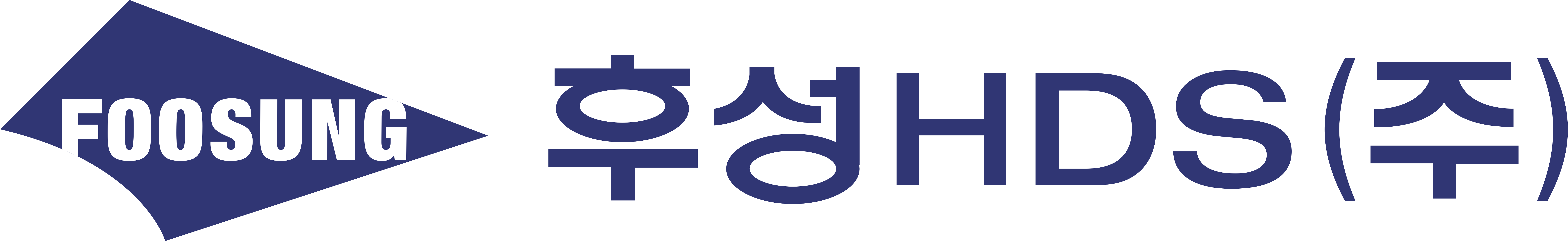 후성의 계열사 후성에이치디에스(주)의 로고