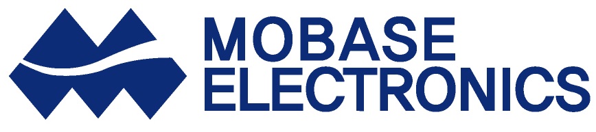 모베이스의 계열사 (주)모베이스전자의 로고