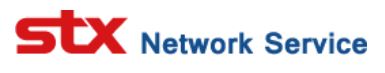 에이피씨머큐리의 계열사 에스티엑스네트워크서비스(주)의 로고