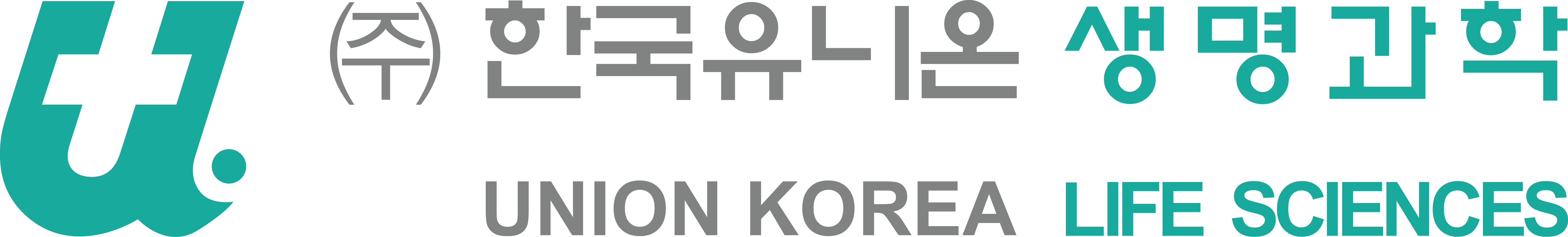 한국유니온제약의 계열사 (주)한국유니온생명과학의 로고