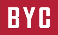 비와이씨의 계열사 (주)BYC의 로고