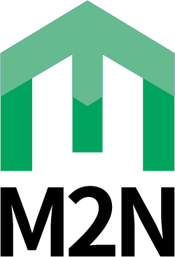 디케이마린의 계열사 (주)엠투엔의 로고