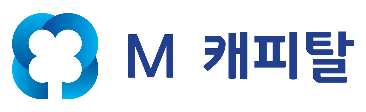 에스티리더스프라이빗에쿼티의 계열사 엠캐피탈(주)의 로고