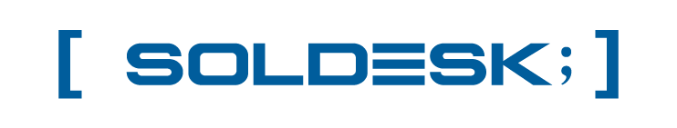 한국정보공학의 계열사 (주)솔데스크의 로고