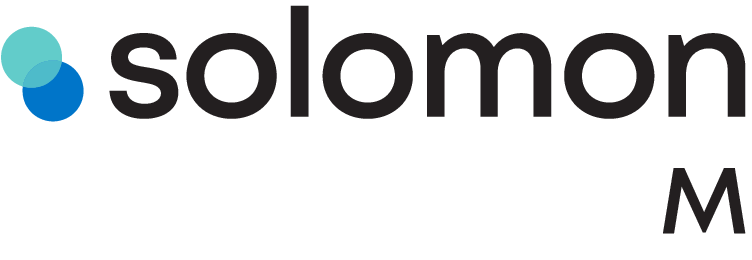 솔로몬텍의 계열사 (주)솔로몬엠의 로고