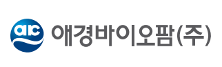 애경의 계열사 애경바이오팜(주)의 로고