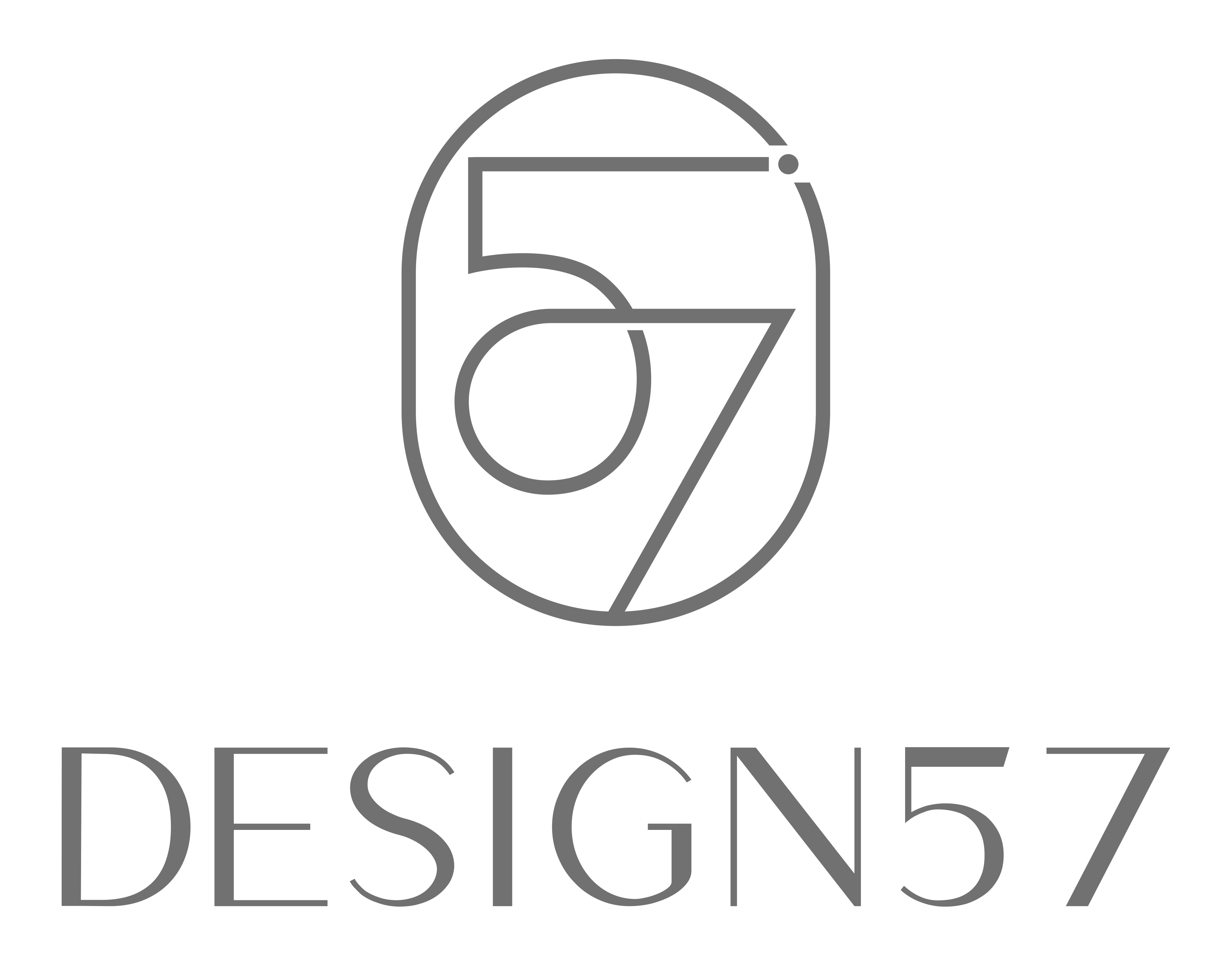 (주)디자인57의 기업로고