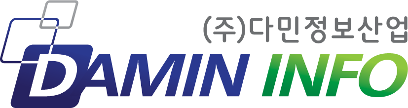 (주)다민정보산업의 기업로고