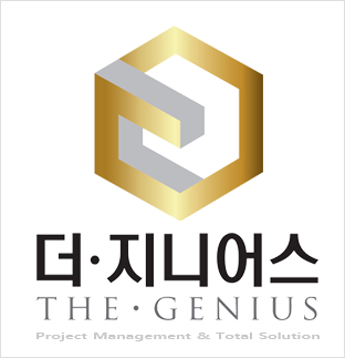 더지니어스디앤엠의 기업로고