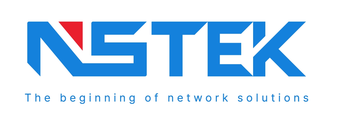 (주)엔에스텍의 기업로고